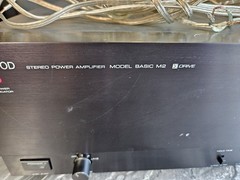 Vintage Kenwood Basic M2 Stereo Power Amplifier 220WPC Sigma Drive TESTED+Cables