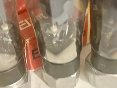 Philips EL 37 Matched Quad Power Tubes Black Base Double OO For Leak Quad Audio