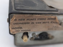 MUNTZ 12 TRACK PLAYS BOTH 4/8 TRACK TAPES WITH FM RADIO CARTRIDGE.