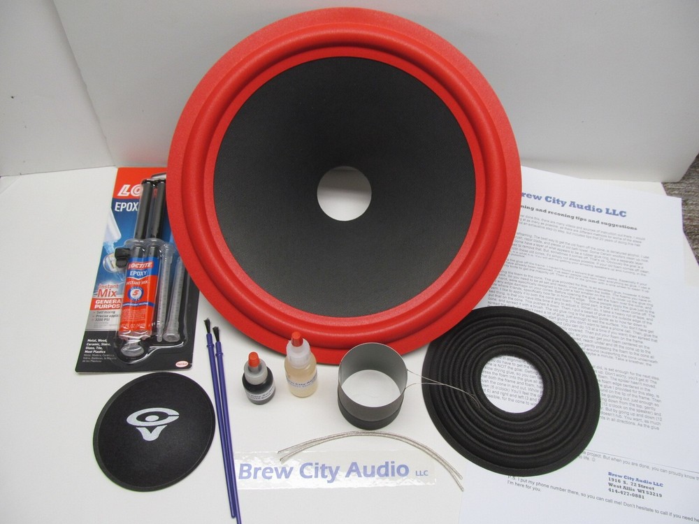 12″ 4 Ohm Recone Kit for Cerwin Vega 122w2 woofer D7 D5 U321 others