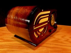 Old Wood Vintage Antique Restored Art Deco Radio Converted to a Bluetooth SPK!
