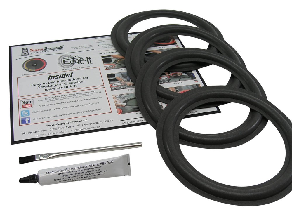 EPI 2 Epicure 2 8″ Woofer Speaker Foam Replacement Repair Kit 4 pack FSK-8-4