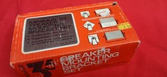 Vintage Realistic Minimus 3.5 Speaker Bracket Set OPEN BOX NIB Complete Set