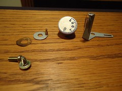 Pioneer PL-516 Stereo Turntable Part Out Anti Skate Knob And Hardware Complete