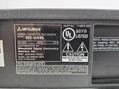 Mitsubishi HS-U446 VHS Hi-Fi 4 Head VCR Tested Working RCA Inputs No Remote