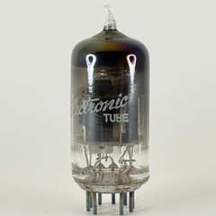 (1) Tested Strong GE 6KT8 Tube Rainbow Glass Getter Code CA Triode Pentode Tube