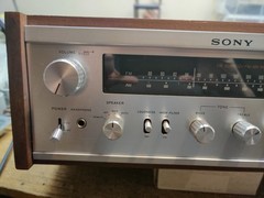 Sony STR-6045 wood cabinet AM/FM Stereo Receiver 1971 Vintage Serviced See Video