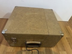 Audiotronics 304A Portable Record Turntable Player Vintage TESTED Working