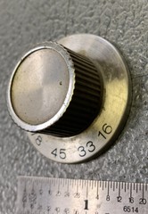 Vintage Zenith Circle of Sound Console Original Turntable Speed Selector Knob