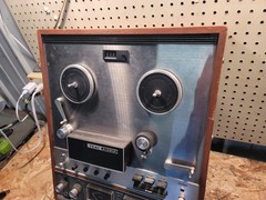 Vintage TEAC A-6010 Auto Reverse Reel-Reel For Parts or Repair Powers On AS-IS