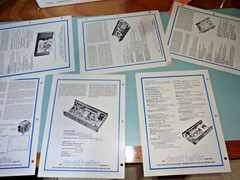 HAFLER ORIGINAL PRODUCT LEAFLET ADS RARE FIND! 6 SHEETS AS SHOWN