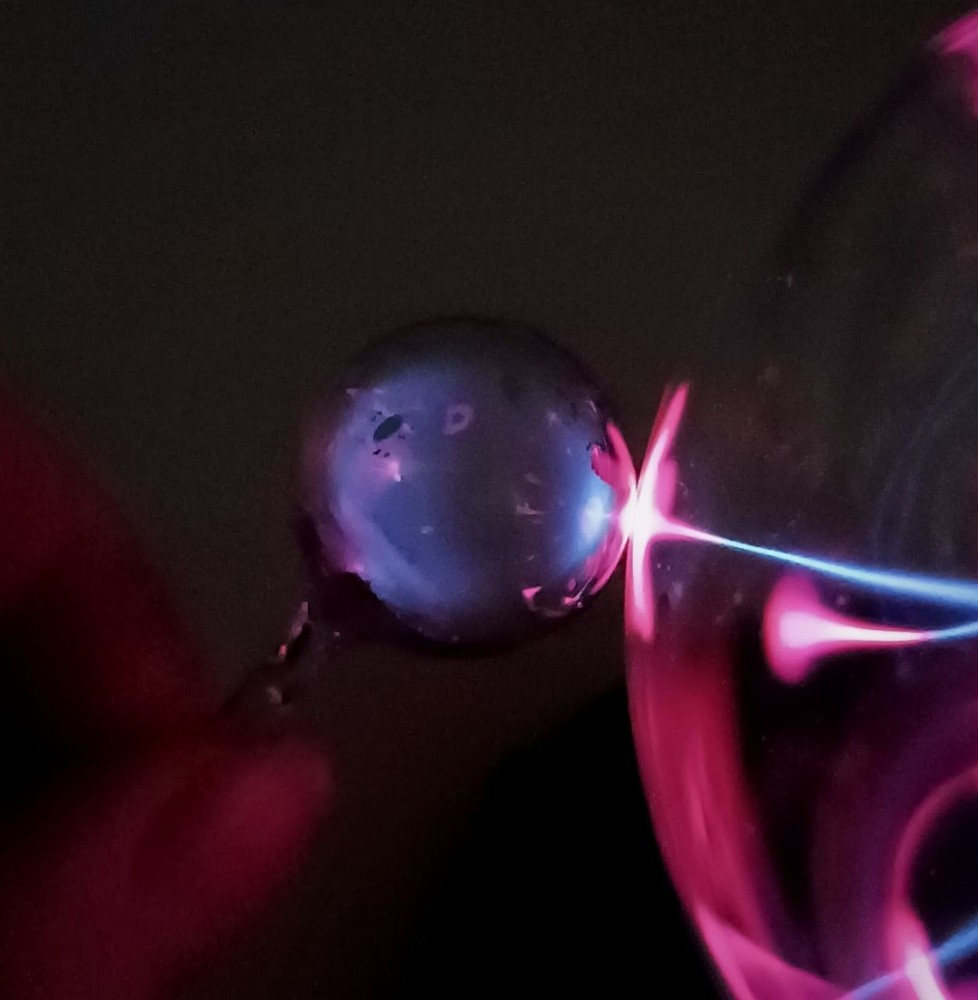 Antimony high-frequency spectral lamp VSB-2 Sb gas-discharge Stibium glass ball