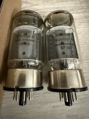 Date & Gm Matched Pair Sovtek 6550 WE 2007 Welded, Dual O Getters Russian Tanks