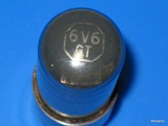 Vintage USA Hytron 6v6GT Vacuum Tube Grey Glass, Tests EXCELLENT 3600 mho, 130%