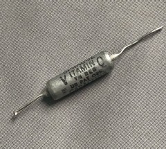 Sprague .012 uF 100v PIO Vitamin Q oil Capacitor Vintage woman tone 1958-63 used