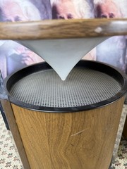 Vintage Pair Zenith Circle of Sound Speakers Mid Century Modern Omnidirectional