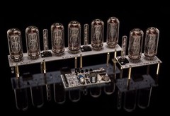 Nixie Tube Clock KIT DIY IN-18 PCB+All Parts Arduino comp. 12/24H WITHOUT TUBES