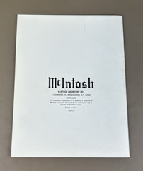MCINTOSH C32 STEREO PREAMPLIFIER OWNERS MANUAL D-1310