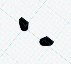 (2) Replacement switch cap for Technics SA-400 – 3D Printed
