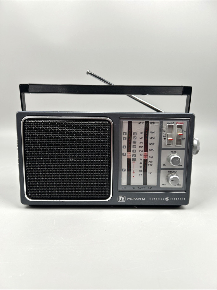 Vintage GE 7-2945A 4 Band AM FM TV Sound Weather Radio Tested – Excellent