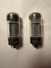 Fender Tube (x2) 6L6 GC – 023556 – AOO 28 – Clean, Untested