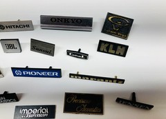 Vintage Stereo Speaker Original Logo/Badge (Asst #4- 32 singles) Good condition.