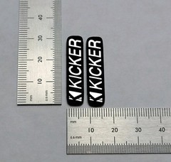 Kicker Speaker Badge Pair Logo Emblem Name Plate Custom Made IN USA🇺🇸