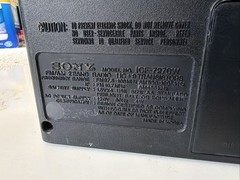 SONY Model ICF-7270W AM/FM Portable Radio Vintage TESTED