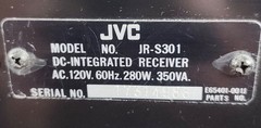 Vintage JVC JR-S301 DC INTEGRATED RECEIVER GRAPHIC EQUALIZER powers up but as-is
