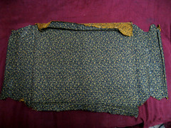 VTG HiFi radio Speaker grill Cloth 13×13.5″ Rectangular(18×17.5) brownish orange