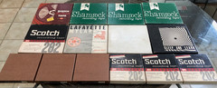 Lot of 13 Used Reel to Reel 7″ Tapes (7 total) & 5″ Tapes (6 total) Scotch, Sham