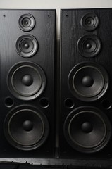 Vintage Technics SB-A55 3-Way Speaker System Floor Speakers Pair TESTED