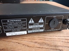 Vtg Pioneer F-77 FM/AM Digital Synthesizer Stereo Tuner Memory Presets Japan