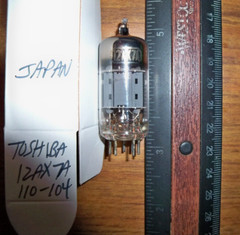 Strong Toshiba Short Gray Plate O Getter 12AX7A / ECC83 Tube – 110/104