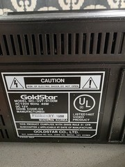 Vintage 1988 Goldstar/LG Viewmax GVT-9100M Portable VCR 5” Color Monitor WORKS