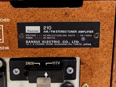 SANSUI 210 WORKS! 1970’s AM/FM Receiver SILVER FACE Japan Excellent Condition