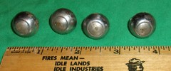 (4) 5/8 Inch Tin Bottom Feet for an Old Amp Bassik?