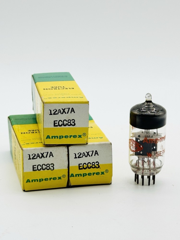 x3 TRIAD NEW Vintage NOS Amperex 12AX7A ECC83 Vacuum Electron Tubes Germany i6