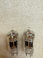 RCA 5751 Triple Mica Black Plate Pair Preamp Tubes