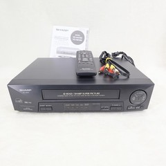 Sharp VC-A410U 4-Head VHS VCR Video Cassette Recorder Remote Manual READ parts
