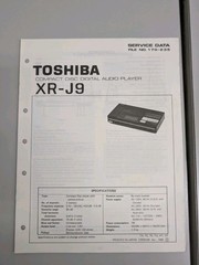 Toshiba XR-j9 Compact Disc Digital Audio Player Service Data D-5486