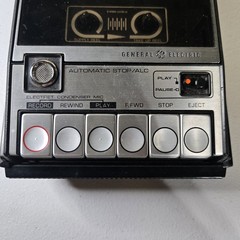 Vintage GE 3-5105 Tape Recorder w/dual Mic system both mics work super clean!