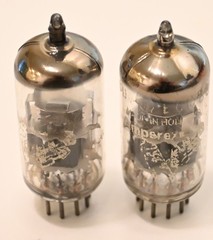 Two Dutch Bugle Boy ECC88/6dj8 Amplitrex tested-Quiet-good for phono application