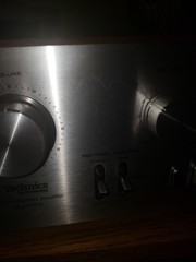 Vintage Technics SU-7100, 35W Stereo Amplifier, 1978 For Parts Or Repair