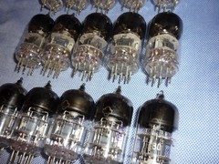 15pcs. 6N3P-E / 6Н3П-Е ~ 6CC42, 2C51, 5670 Double triode NEW. SAME DATE 1980