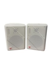 2x S-100 White Compact Monitor Speakers