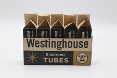 PAIR OF WESTINGHOUSE 5Y3GT RECTIFIER NOS NIB TOP D GETTER BL PLATES OBX