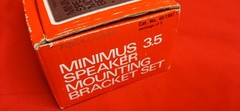 Vintage Realistic Minimus 3.5 Speaker Bracket Set OPEN BOX NIB Complete Set