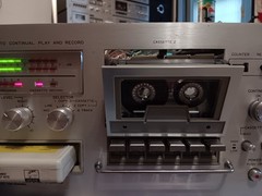 THOMAS model 3030 double cassette / 8 track tape deck “UNIQUE”