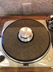 Thorens TD 124 Turntable SME 9″ Tonearm 78/45/33 rpm Custom Platter Wood Plinth